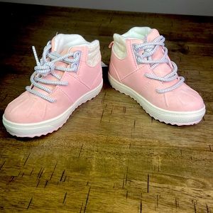 Pink/Blush fashion boots by Wistman. For Girls. Size 8.